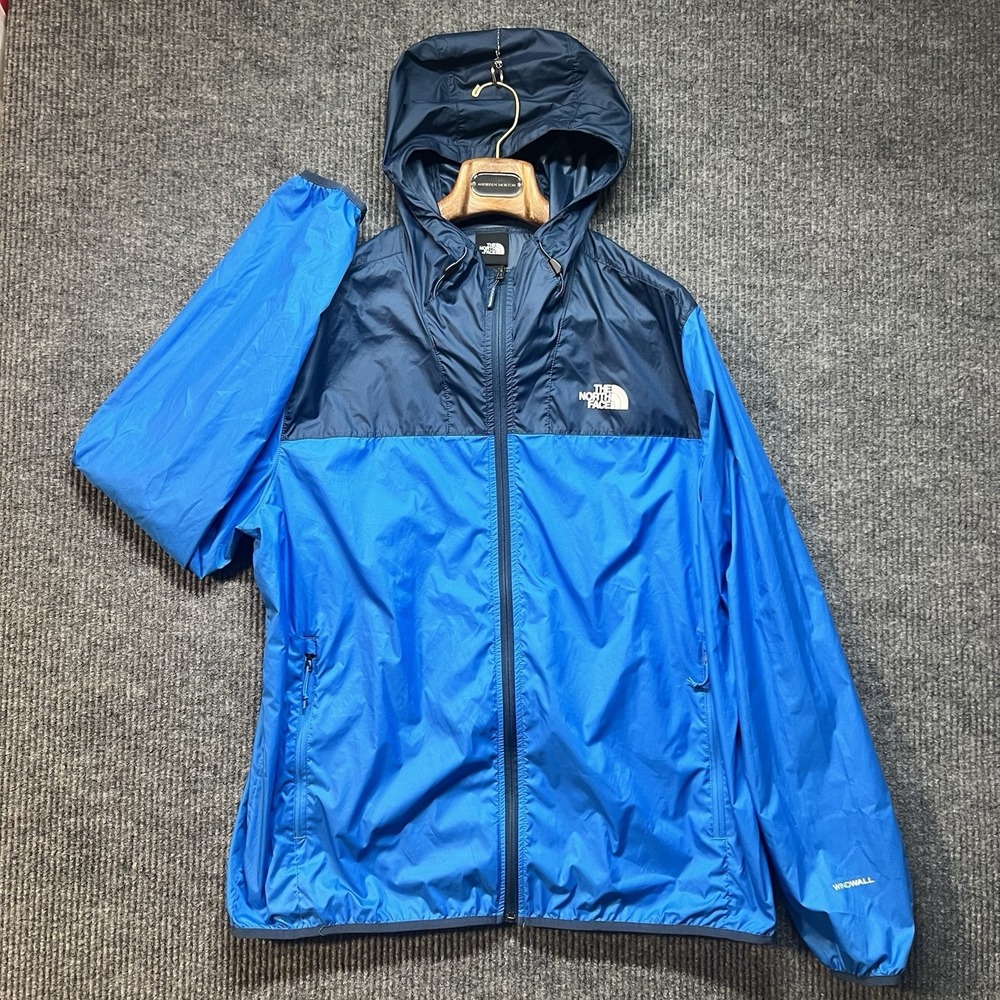 The North Face Cyclone 2 Jacket Men's Size XL Windwall Blue Lightweight Packable